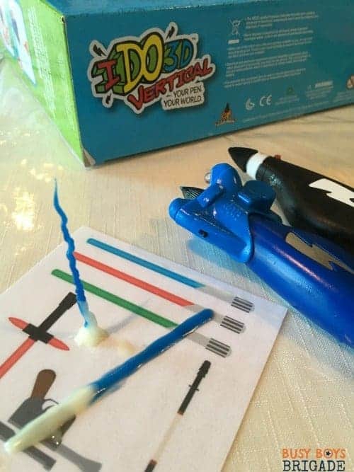 Use your 3D pens on laminated cards for an extra boost to learning fun!