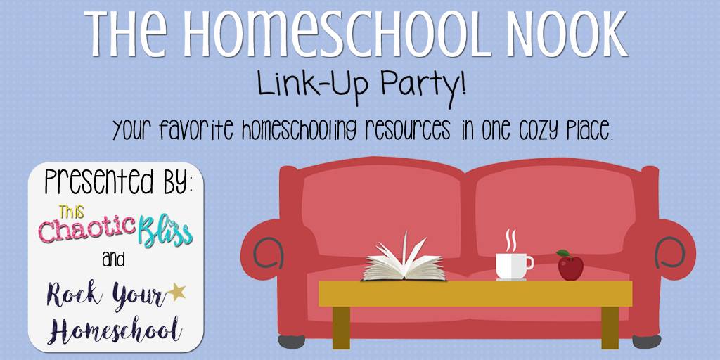 Join us at The Homeschool Nook Link-Up Party! Share & find great homeschooling resources. Link-up goes love on Mondays.