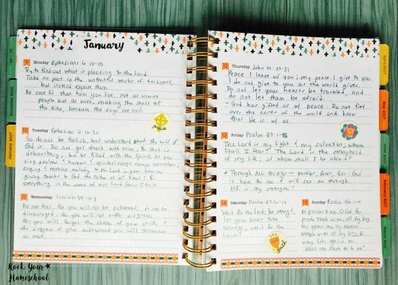 Daily scripture journaling is a powerful self-care practice for homeschool moms.